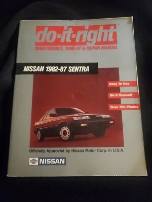 Manual de manutenção, ajuste e reparo Do-It-Right Nissan Sentra 1982-87 - Imagem 1 de 4
