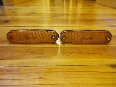 90-93 Mazda Miata Mx-5 OEM parachoques delantero reflector luces marcadores laterales conjunto de 2 Foto 1 de 4