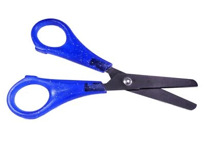 Rheita® Bastelschere Kinderschere antihaftbeschichtet transparenter Glitzergriff - Bild 1 von 3