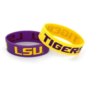 LSU Tigers breites Gummiarmband - 2er Pack - Bild 1 von 1