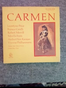 CARMEN RCA VICTOR RED SEAL 3 LP VINYL BOX SET w/BOOK VON KARAJAN LD 6164 - Picture 1 of 10