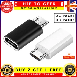 Adaptador convertidor USB tipo C hembra a micro USB macho adaptador micro convertidor - Imagen 1 de 12