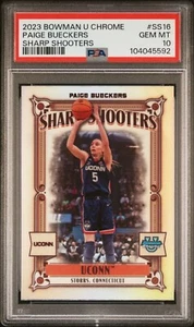 PSA 10 Paige Bueckers Sharp Shooters 2023 Bowman University Chrome #SS16 - Picture 1 of 2