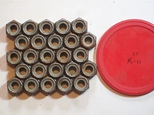 Hardware HEX NUTS NYLON INSERT 1/2-13 21NU-083 HEAVY LOCKNUT NUT QTY 5 5 PACKs - Picture 1 of 4