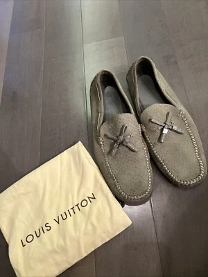 Louis Vuitton Zapatos Mocasín Cuero Borla Verde Talla 8.5 Excelente Para Hombre’s Foto 1 de 4