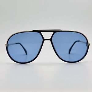 Silhouette Sunglasses Men's Women's Oval Blue Gold Model M 2700 Vintage 80er NOS