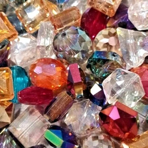 Crystal Glass Beads Jewelry Making Faceted Loose Bead Lot wholesale - Picture 1 of 11