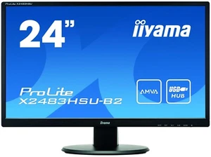 iiyama 24" HDMI Monitor 1920 x 1080p LED Backlit LCD Gaming Widescreen & Stand - Picture 1 of 2
