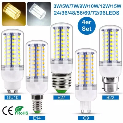4/8x GU10 LED Birnen Mais Licht Leuchtmittel Glühbirne Warmweiß Kaltweiß 5W-12W - Bild 1 von 4