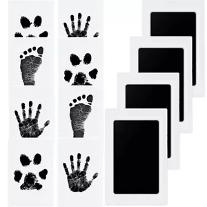 Baby Handabdruck und Fußabdruck Set, 4 pcs Baby Fussabdruck Set, Baby Abdruckset - Bild 1 von 7