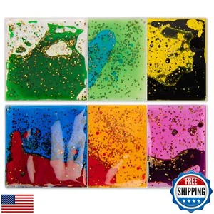 Art3d 6”x6” Quadrat Sensorische Zappeln Flüssigkeit Bewegung Fliesen für Kinder, Kleinkind, Teenager - Bild 1 von 5