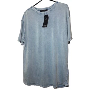 Hellindigoblaues Damen-T-Shirt UK-Größe 10 von M&S 100 % Baumwolle - Bild 1 von 9