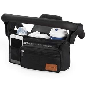 Momcozy Universal Stroller Organizer with Insulated Cup Holder Detachable Phone - Picture 1 of 10