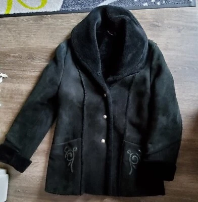 Meindl ❄️♥️ Wunderschöne Damen Lammfelljacke, tiefschwarz Gr. 38 - Bild 1 von 4