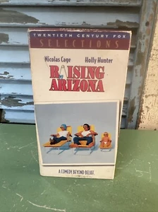 Raising Arizona VHS Tape 1987 Crime Comedy Nicolas Cage Holly Hunter - Picture 1 of 6