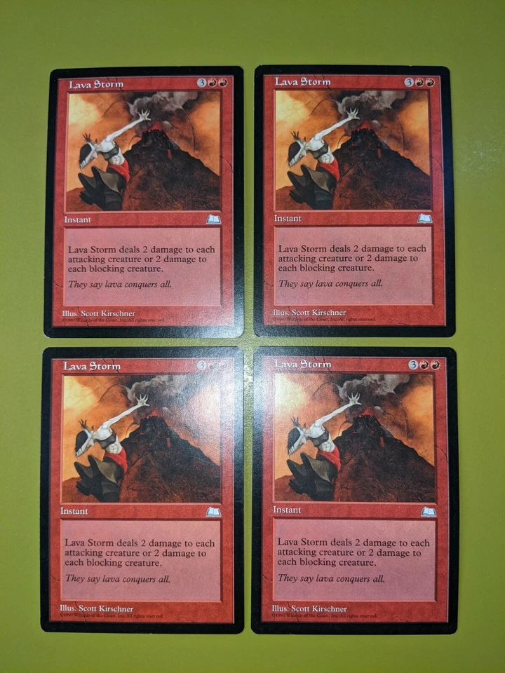 Lava Storm x4 Weatherlight 4x Playset Magic the Gathering MTG - Image 1 of 1