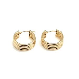 Gold Earrings 14K Yellow Gold 2.5g (EPJ027114) - Picture 1 of 7