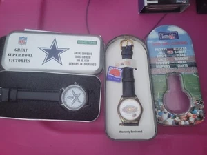 2pc lot Dallas Cowboys Supebowl NIB collectors watch GameTime/Sun Time XXX - Picture 1 of 4