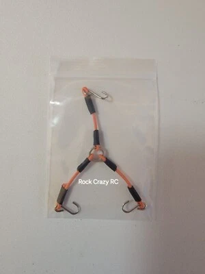 Scx24 Accessories 1/24th scale Spare Tire Bunggie Strap( ORANGE)  - Image 1 of 4