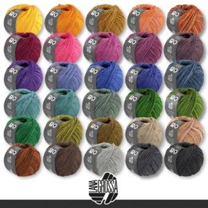 Lana Grossa 5 x 50 g Cool Wool Vintage Merino Wolle Garn Stricken 30 Farben - Bild 1 von 61