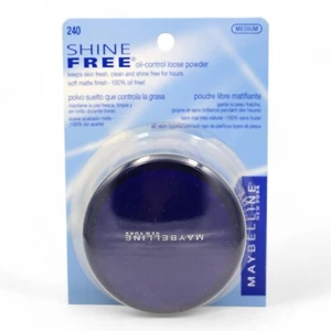 Maybelline Shine Free Oil-Control Loose Powder Medium 240 100% Oil-Free SEALED - Picture 1 of 2