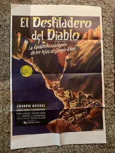 EL DESFILADERO DEL DIABLO Devil's Pass Original Spanisches Filmplakat 1958 - Bild 1 von 6