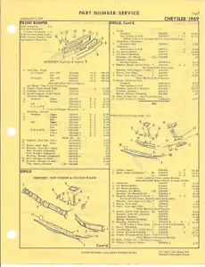 1969 Chrysler Newport New Yorker 300 C-body Mitchell parts manual 383 440 Mopar - Picture 1 of 1