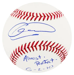 Armando Galarraga Signed Rawlings MLB Baseball w/Almost Perfect 6-2-10 -(SS COA) - Picture 1 of 1