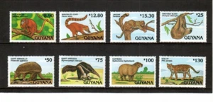 Guyana 1992 - Animals - Set Of 8 Stamps - Scott #2609-16 - MNH - Picture 1 of 3