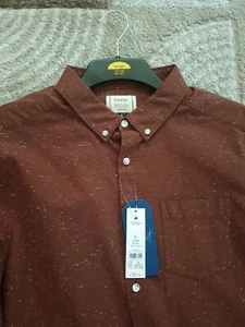 Camisa informal de algodón para hombre, de George, talla L, 42-44 pulgadas, manga larga - Imagen 1 de 7