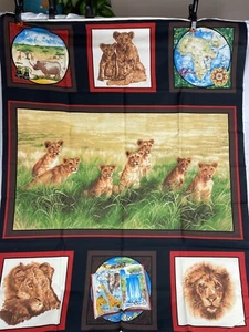 MY AFRICAN JOURNEY Cotton Fabric Panel EXCLUSIVELY QUILTERS ONE YARD CUT - Picture 1 of 3