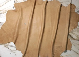 LEDER TIP 40245-VB, Lederreste, 1 Lederhaut 0,6mm, weizenfarben nappa - Picture 1 of 2