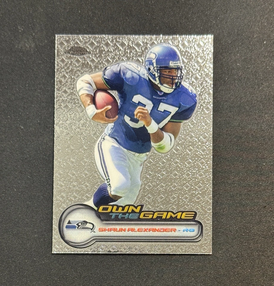 2006 Topps Chrome Own the Game #OTG3 Shaun Alexander NFL Seattle Seahawks - Image 1 of 2