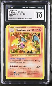 CGC 10 Charizard 11/108 Evolutions Holo Rare Gem Mint Pokemon - Picture 1 of 2