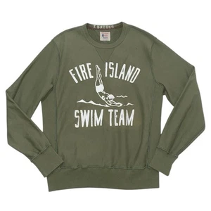 Champion Todd Snyder Fire Island Pullover Sweatshirt Herren Größe Large Oliv - Bild 1 von 7