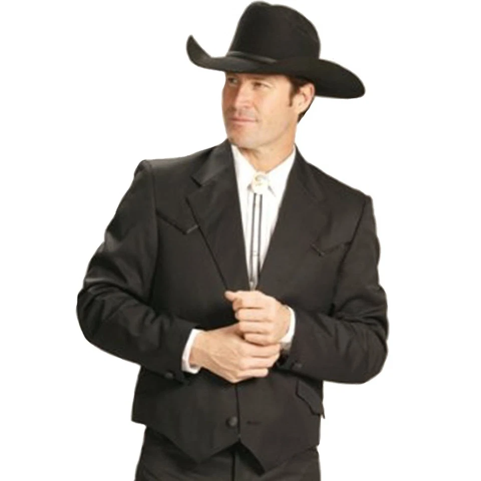 Chaqueta deportiva blazer recortada CIRCLE-S 48 Reg Western Shenandoah en negro Foto 1 de 4