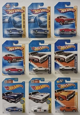 Lote de 9 Hot Wheels 2008-16 Nuevos Modelos 69 Ford Torino Talladega-Mercury Cyclone Foto 1 de 4