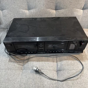 De colección Sony TC-W380 Estéreo Doble Cassette Tape Deck SIN PROBAR/PARA REPUESTOS- Leer - Imagen 1 de 10