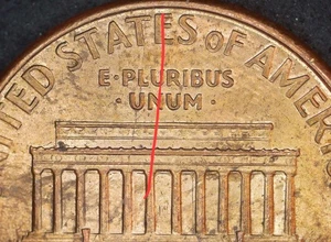 1994 Lincoln Memorial Cent Die Crack - Picture 1 of 5