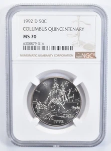 MS70 1992 D Christopher Columbus Commemorative Half Dollar NGC *9816 - Picture 1 of 5