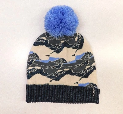 Chapéu gorro adulto Kavu Herschel, tamanho único, azul/cinza/creme - Imagem 1 de 4