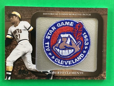 2009 TOPPS COMMEMORATIVE PATCH of  ROBERTO CLEMENTE &  1963 ALL STAR GAME LPR-29 - Image 1 of 2