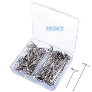 150 Pcs T Pins,Sewing Pins for Blocking Knitting, Modelling, Wig Making & Crafts - Picture 1 of 6