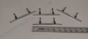 (4) Tiradores de gabinete de cajón de aluminio vintage MCM Atomic - Imagen 1 de 6