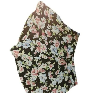 charlotte russe shorts women sz m flower print multicolor hipster cottagecore - Picture 1 of 3