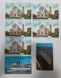 Lot of 7 Vintage Postcards Fall River MA. Un-posted PC-5 - Imagen 1 de 2