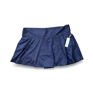 Anne Cole Womens Skort Skirt Swimsuit Swim Bottoms Navy Blue Size 20 NWT - Picture 1 of 10