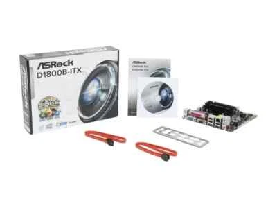 ASRock D1800B-ITX Intel Celeron J1800 2.41 GHz Mini ITX Motherboard - Image 1 of 4