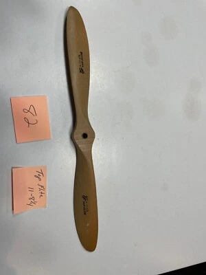 VINTAGE  AIRPLANE R/C TOP FLITE WOODEN PROPELLER, 11-8 1/4   (82) - Image 1 of 4