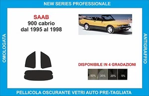 pellicole oscuranti vetri saab 900 cabrio dal 1995-1998 kit posteriore - Imagen 1 de 1